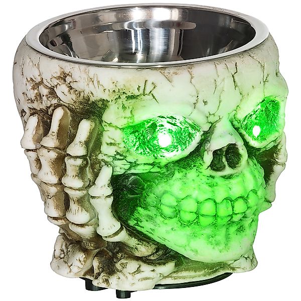 HOMCOM Halloween Dekoration Garten Skelett elektrisch mit leuchtenden Augen günstig online kaufen
