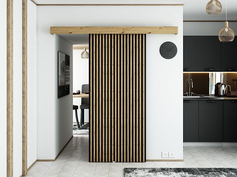 MOEBLO Schiebetür ZEBRA I (mit/ohne Soft-Close-System, günstig online kaufen