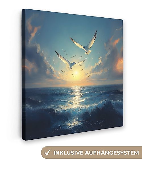 OneMillionCanvasses® Leinwandbild Möwen - Meer - günstig online kaufen
