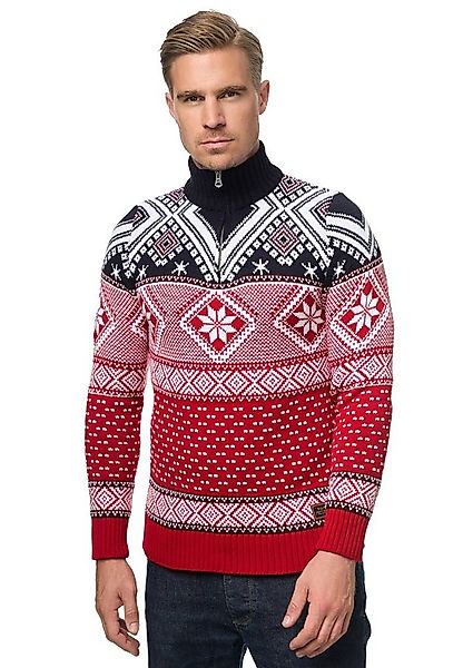 Rusty Neal Strickpullover mit winterlichem Muster günstig online kaufen
