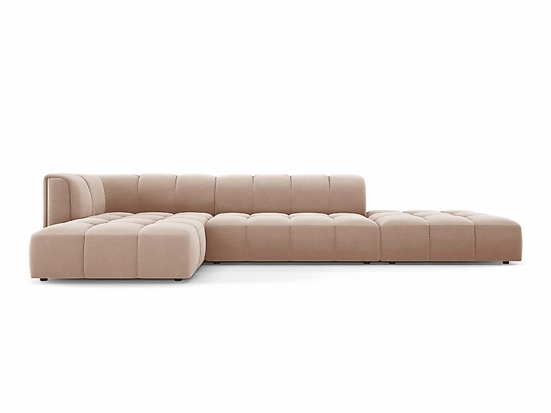 Milo Casa | Ecksofa Francesca Samt links 5-Sitzer günstig online kaufen