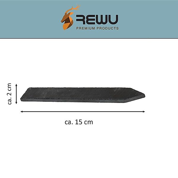 ReWu Gartenstecker Pflanzenschilder aus Schiefer mit günstig online kaufen
