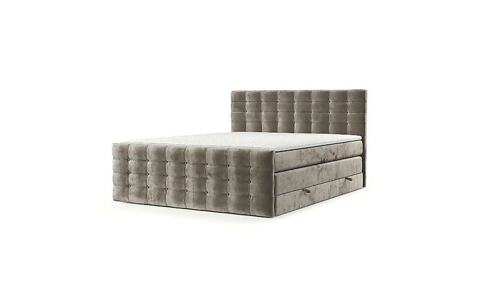 Boxspringbett mit Stauraum   ¦ beige ¦ Maße (cm): B: 182 H: 120 Betten > Ko günstig online kaufen