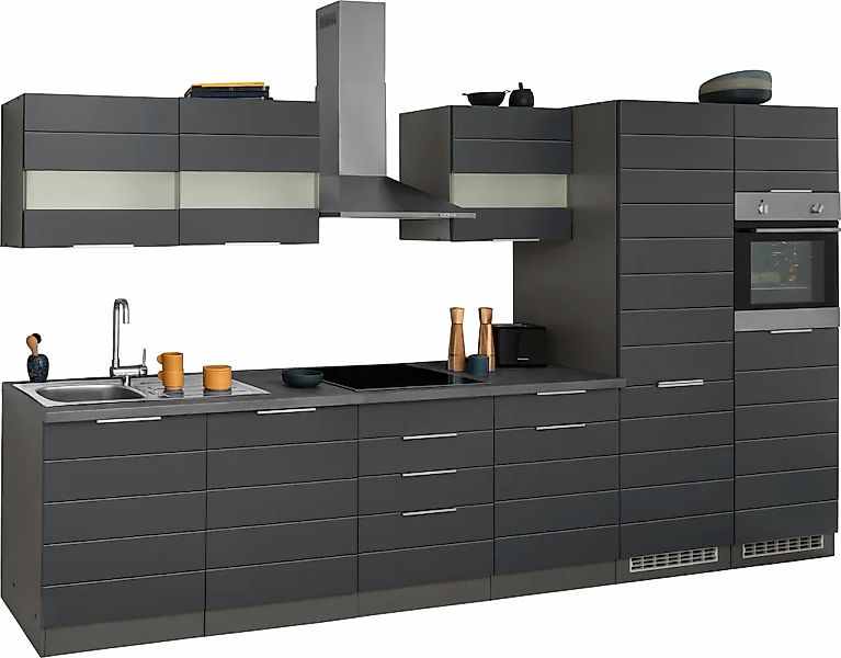 KOCHSTATION Küchenzeile "KS-Luhe" 360 cm breit, wahlweise mit oder ohne E-G günstig online kaufen