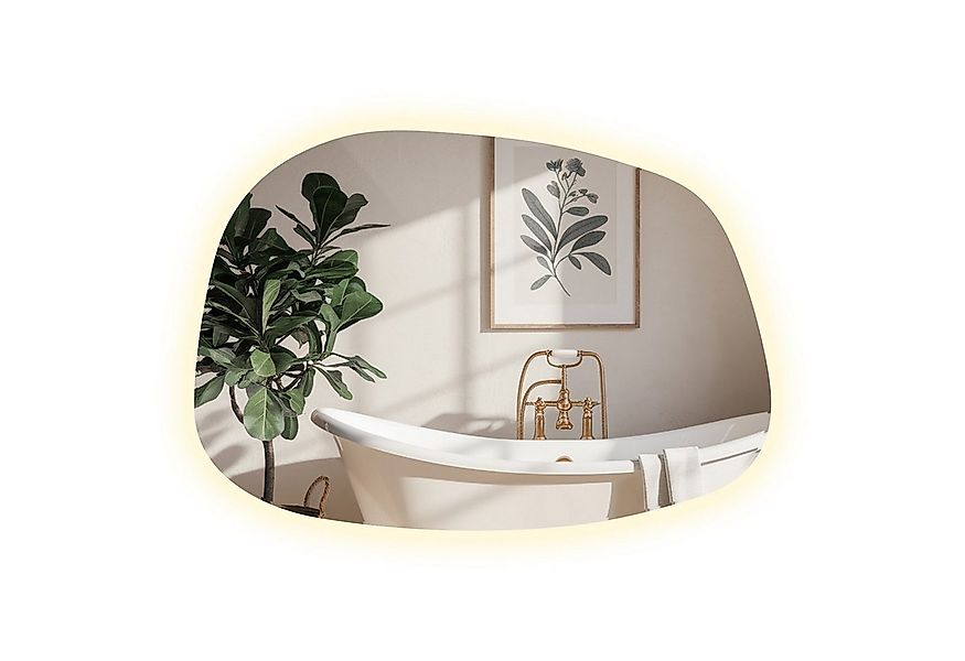 Tulup LED-Lichtspiegel Badezimmerspiegel Ausgefallene Spiegel LED Klecksfor günstig online kaufen