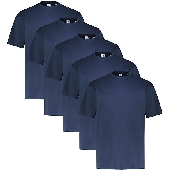 Pfundskerl 5er-Pack Basic T-Shirt Farbe dunkelblau Größe: 7XL günstig online kaufen