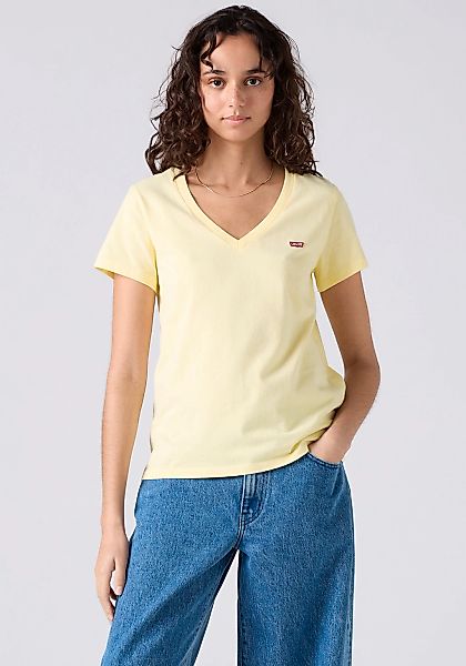 Levis V-Shirt "Perfect Tee" mit kleinem Batwing- Logo günstig online kaufen