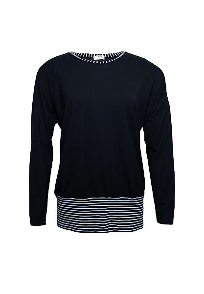 Seidel Moden Longshirt Unifarben, mit Streifen-Details günstig online kaufen
