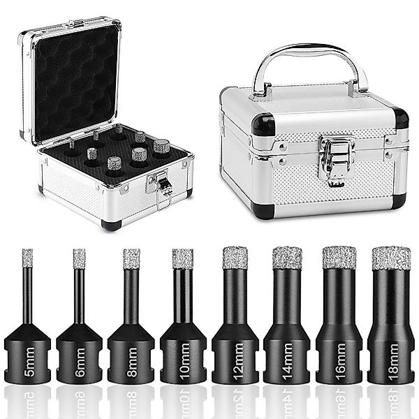 BTTO Fliesenbohrer 6-tlg Set Fliesenbohrer 20/35/40/45/50/68mm günstig online kaufen