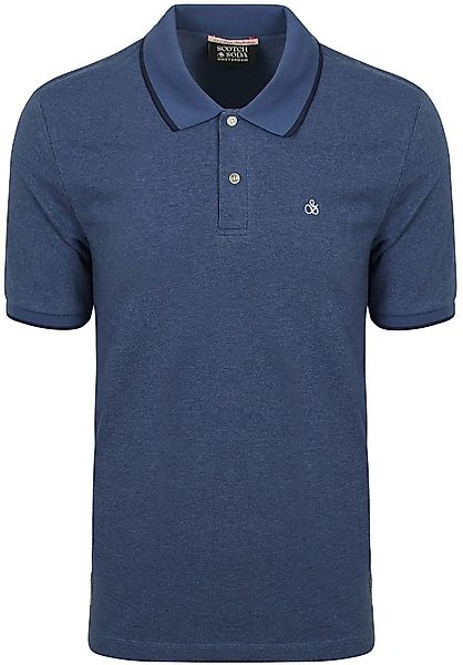 Scotch And Soda Melange Poloshirt Dunkelblau - Größe XL günstig online kaufen