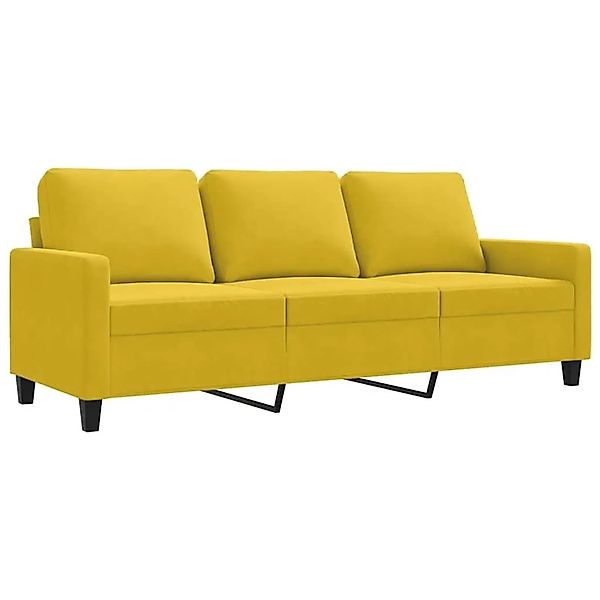vidaXL 3-Sitzer-Sofa Gelb 180 cm Samt 359215 günstig online kaufen