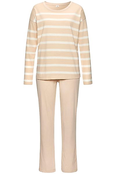 s.Oliver Pyjama (2 tlg) mit garngefärbten günstig online kaufen