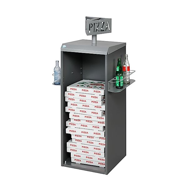 PROREGAL Robuster Pizzakartonsammler Auch Für Pfandflaschen HxBxT 130,7 x 4 günstig online kaufen