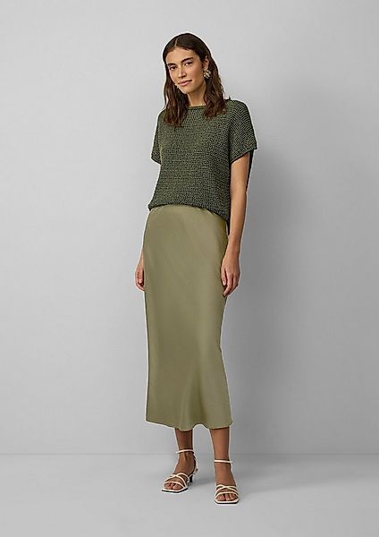 s.Oliver Midirock Rock Satinierter Midirock aus Viskosemix mit Elastikbund günstig online kaufen