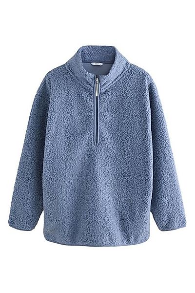 Next Fleecepullover Langes Teddy-Fleeceoberteil mit 1/4-Reißverschluss günstig online kaufen