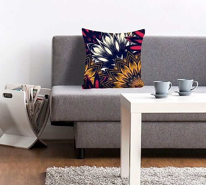 queence Dekokissen "Gaby" mit bunten Blümchen günstig online kaufen