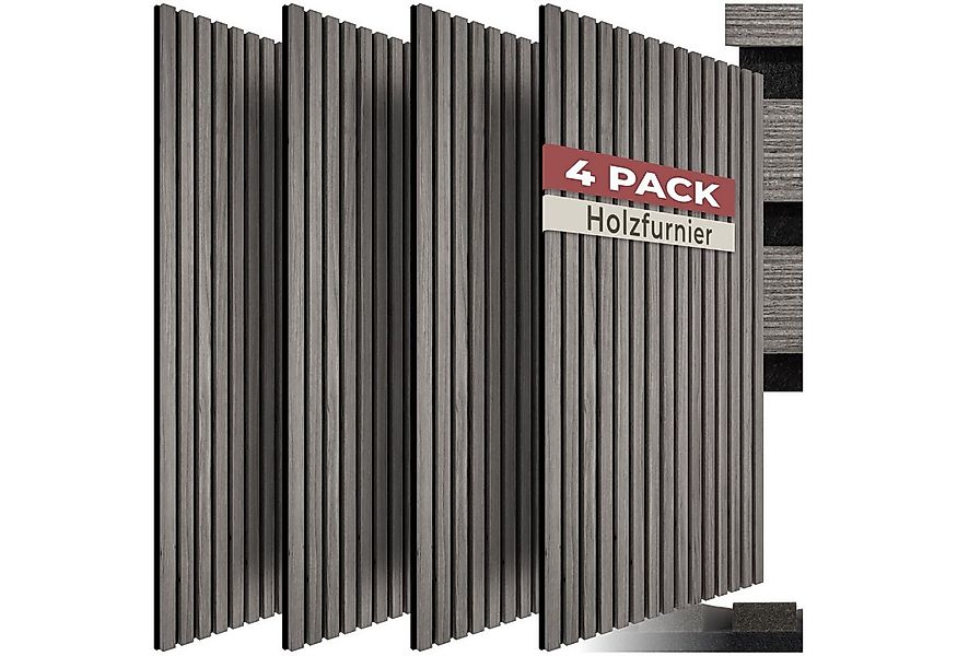 tectake Wandpaneel Akustikpaneele Sonic Wall, MDF und Echtholzfurnier - Eic günstig online kaufen