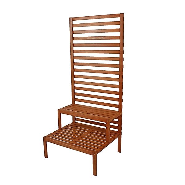 Jardinion Sichtschutz mit Pflanzentreppe 66cm x 80cm x 180cm Eukalyptus Bra günstig online kaufen