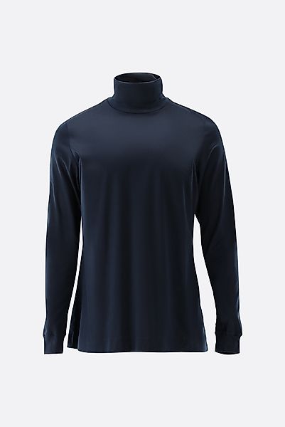 Rollkragenshirt aus Schweizer Baumwolljersey günstig online kaufen