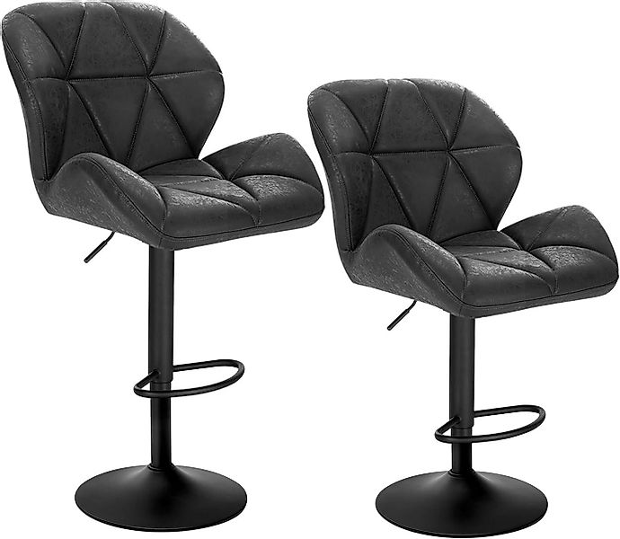 Woltu Barhocker (Set, 2 St), Tresenhocker Designer Hocker mit Rückenlehne günstig online kaufen