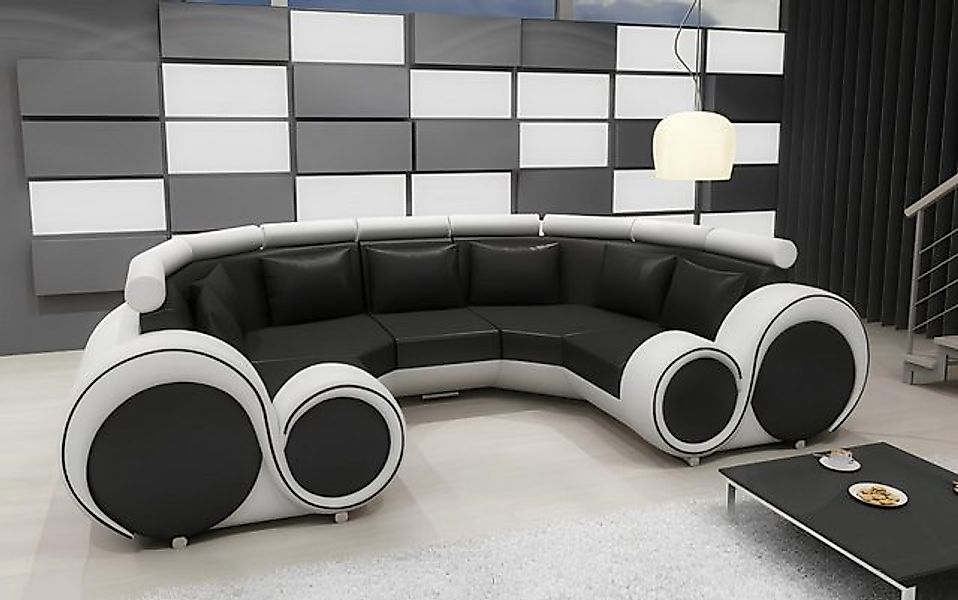 Xlmoebel Ecksofa Große Wohnlandschaft aus Leder mit modernem Design, Polste günstig online kaufen