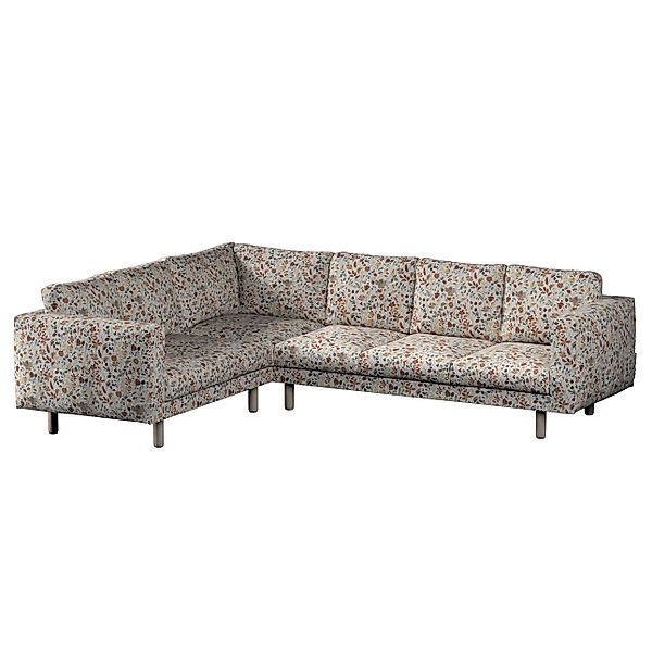 Bezug für Norsborg 5-Sitzer Ecksofa, orange-grün, Norsborg 5-Sitzer Ecksofa günstig online kaufen