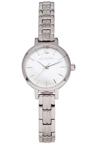 Holzkern Quarzuhr Quarz Skadi Silberfarben/Perlmutt günstig online kaufen