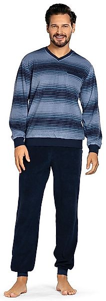 Comte Schlafanzug Herren Frottee Pyjama (2 tlg) Modisches Design günstig online kaufen