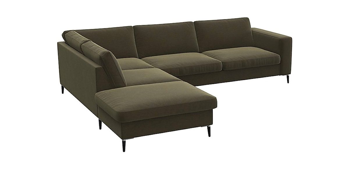FLEXLUX Ecksofa »Fiore, L-Form, bequem und komfortabel durch hochwertigem S günstig online kaufen