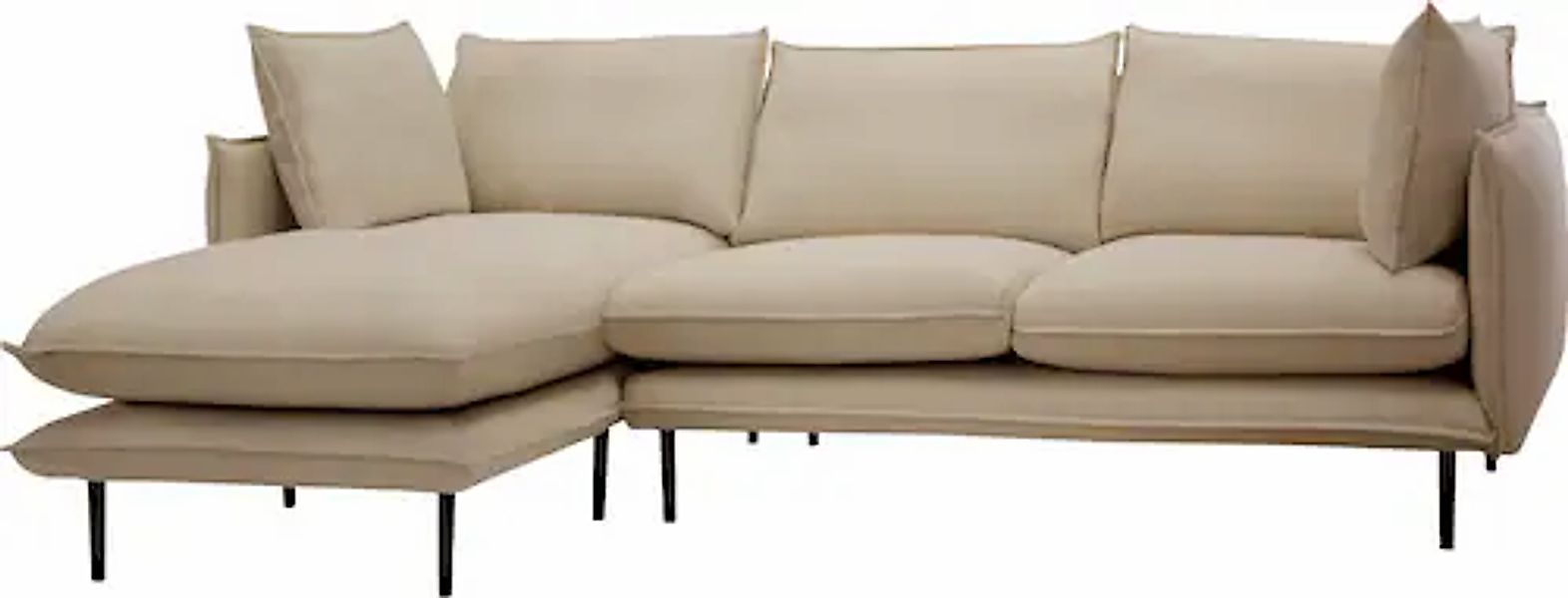 Home affaire Ecksofa »Somba L-Form« mit dickem Keder, Ottomane wahlweise li günstig online kaufen