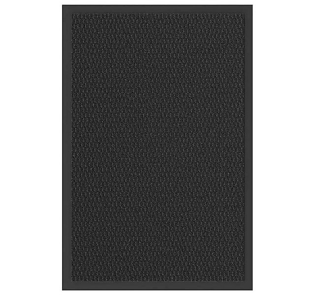 vidaXL Fußmatte Fußmatte Schwarz 40x60 cm, Rechteckig, Höhe: 0 mm günstig online kaufen