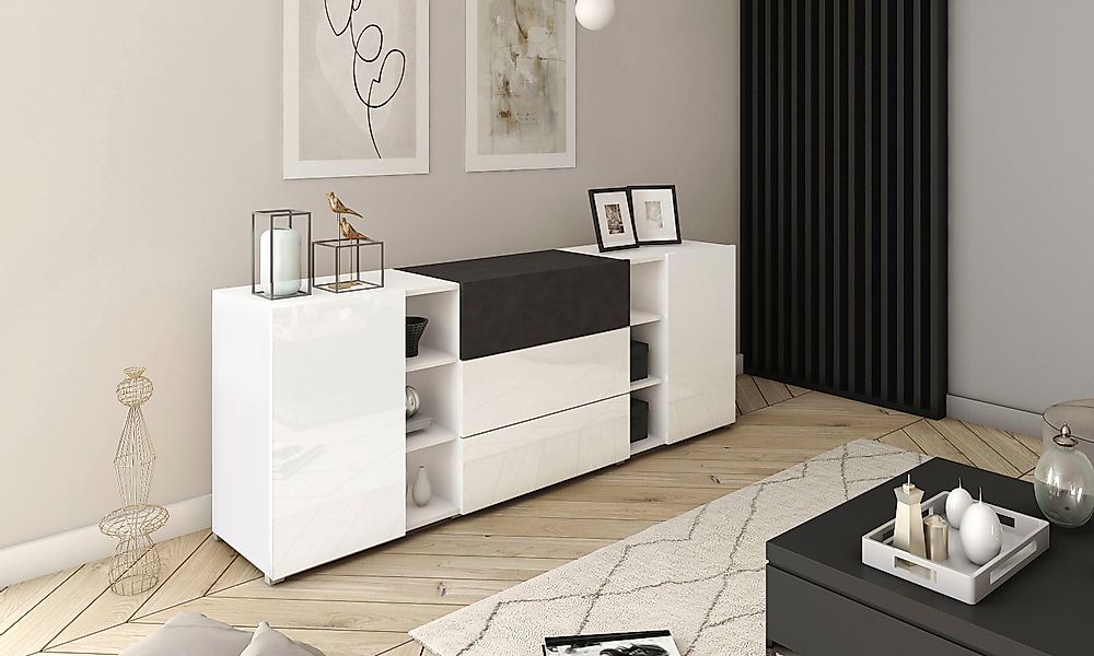 INOSIGN Sideboard BERLIN, Moderne grifflose Kommode günstig online kaufen