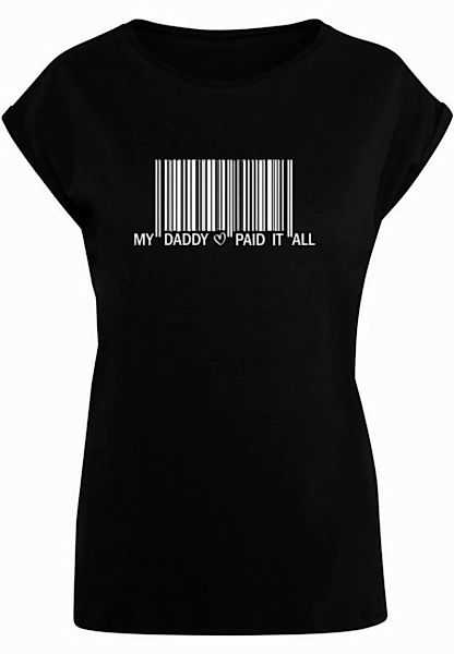 Merchcode T-Shirt Merchcode Damen Ladies Dad Pay Barcode Extended Shoulder günstig online kaufen