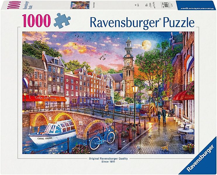 Ravensburger Puzzle Sonnenuntergang Amsterdam 1000p, 1000 Puzzleteile, Made günstig online kaufen