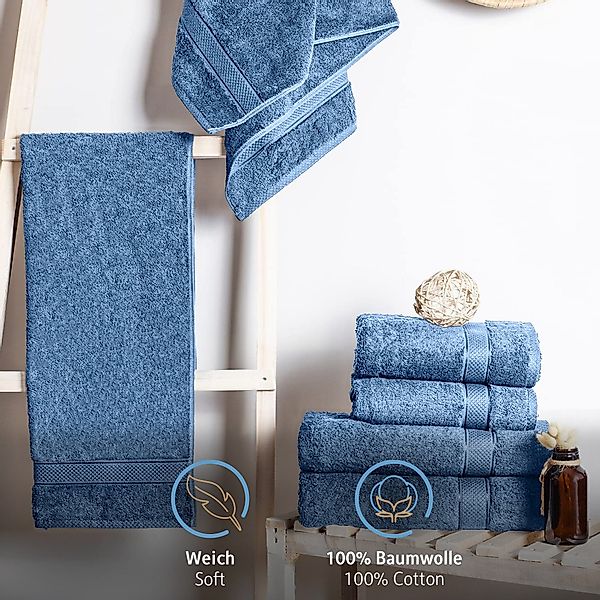 Komfortec Handtuch Set 100% Baumwolle, 470 günstig online kaufen