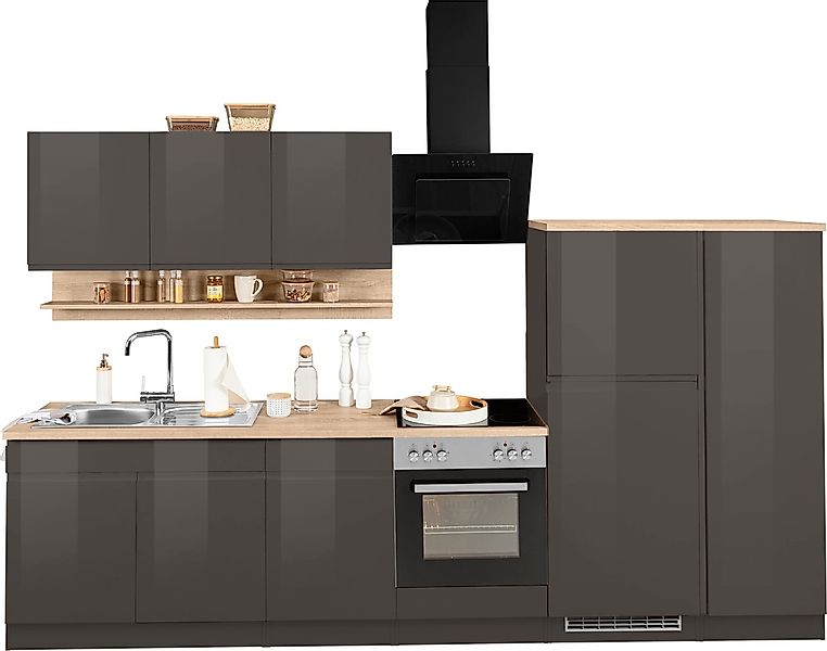 HELD MÖBEL Küchenzeile "Virginia", Breite 320 cm, wahlweise mit E-Geräten günstig online kaufen