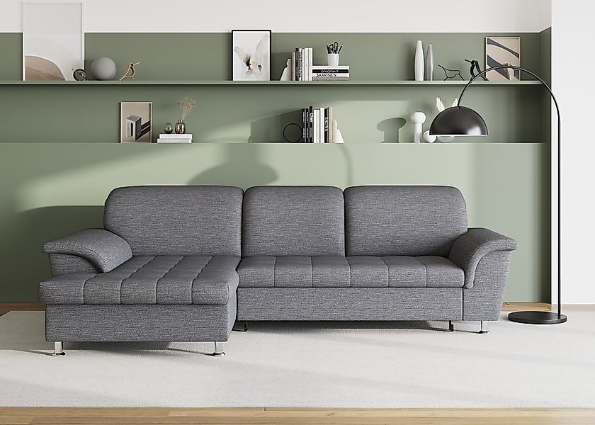 DOMO collection Ecksofa "Franzi Steppung im Sitzbereich B7T/H: 278/162/80 c günstig online kaufen