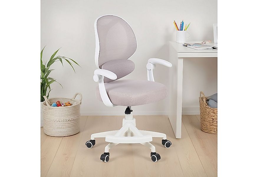 IDIMEX Drehstuhl ISLA, Schreibtischstuhl mit Fußstütze ergonomisch höhenver günstig online kaufen