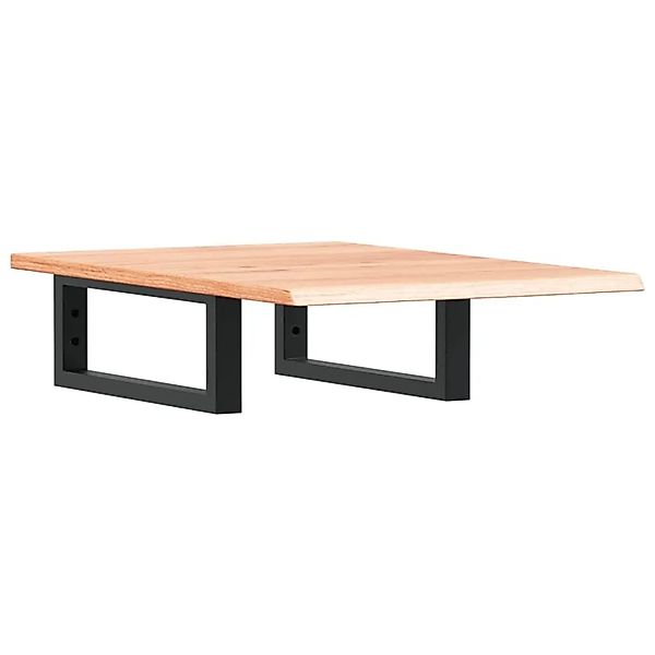 vidaXL Waschtischplatte mit Halterung Stahl und Massivholz Eiche 3302557 günstig online kaufen