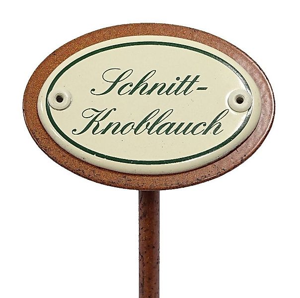 Linoows Gartenstecker Kräuterschild Schnittknoblauch, Kräuterstecker (Packu günstig online kaufen