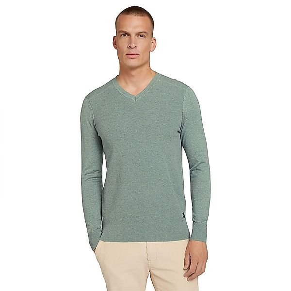Tom Tailor 1028748 Pullover 2XL Dark Smoke Green Melange günstig online kaufen