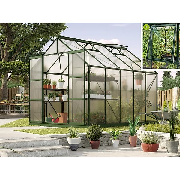 Vitavia Gewächshaus Jupiter 8300 Smaragd 8,3 m² günstig online kaufen