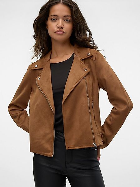 Vero Moda Bikerjacke VMJOSE SHORT FAUX SUEDE JACKET GA NOOS mit asymetrisch günstig online kaufen