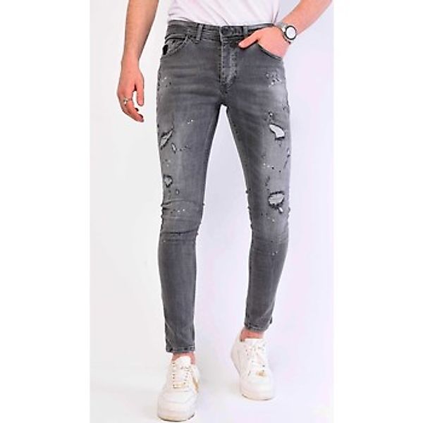 Local Fanatic  Slim Fit Jeans Jeans Farbspritzer Slim günstig online kaufen