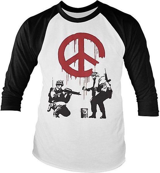 Hybris Longsleeve Soldiers Painting CND Sign Baseball Long Sleeve Tee günstig online kaufen