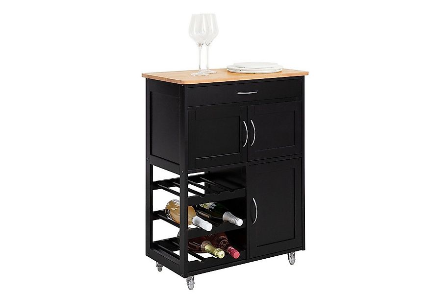 SoBuy Küchenwagen FKW45, Küchenwagen auf Rollen, Kücheninsel, Küchenregal, günstig online kaufen