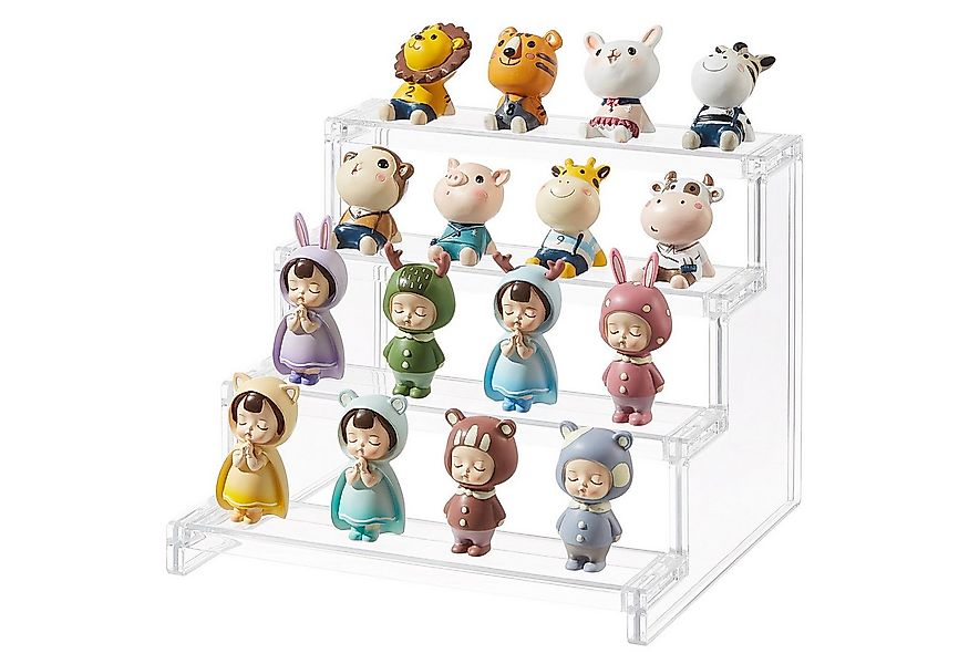 Lifewit Stufenregal Transparenter Kunststoff Ausstellungsständer zur kleine günstig online kaufen