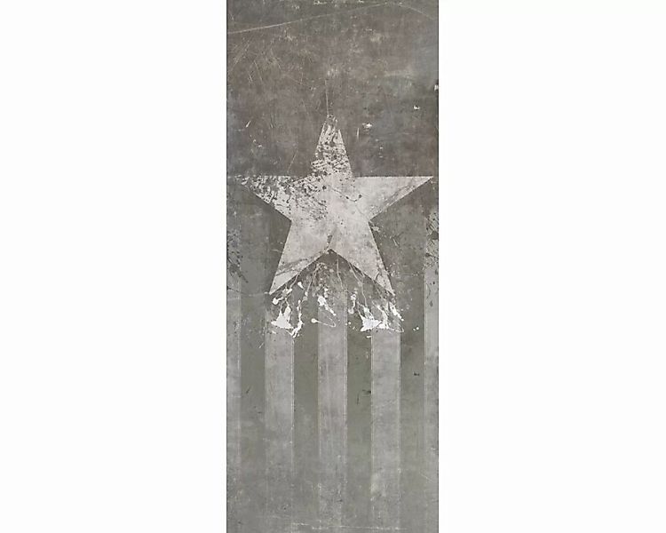 Dekopanel "Stern Grau" 1,00x2,50 m / selbstklebende Folie günstig online kaufen