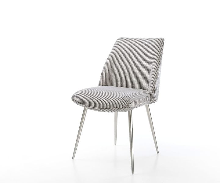 Esszimmerstuhl Elso-Flex Mikrofaser Anthrazit Vintage 4-Fuß konisch Edelsta günstig online kaufen