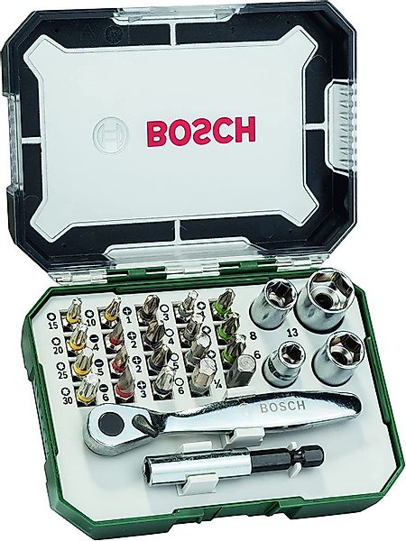 BOSCH Bit-Set Schrauberbit- und Ratschen-Set, 26-teilig, günstig online kaufen